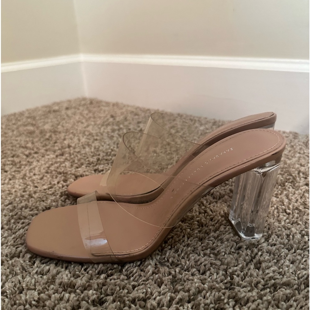 Clear Zara Sandal Heels